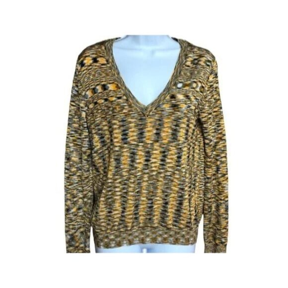 Michael Kors Cropped Space Dyed Top in  yellow size Small - Picture 1 of 6